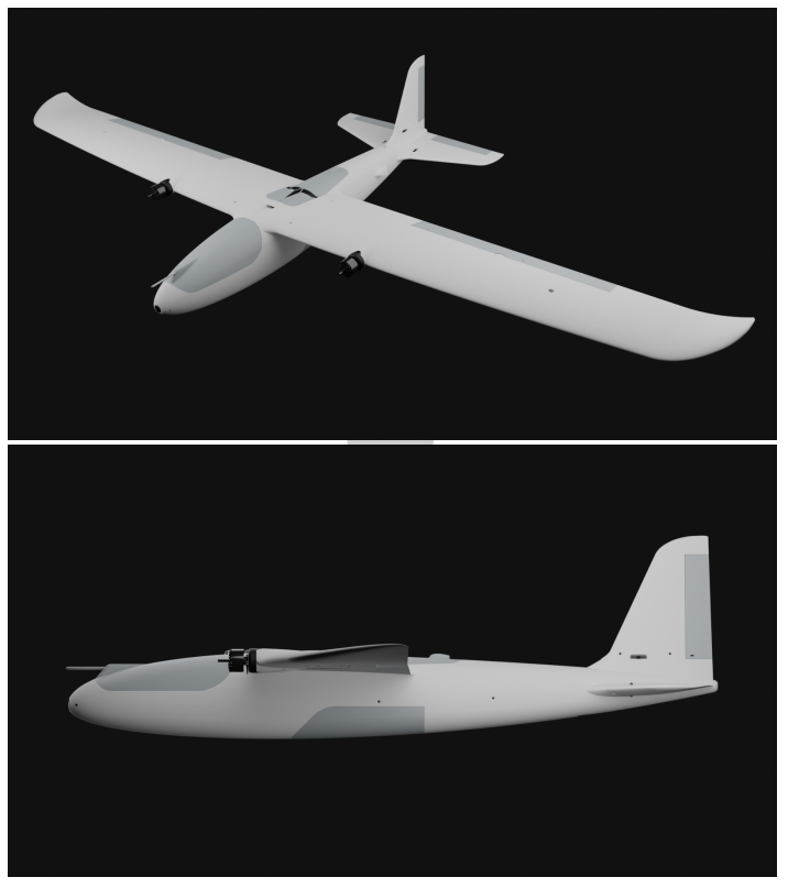 3D飞机建模图纸 Titan FalconV2 泰坦猎鹰v2 翼展2M